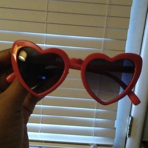 Oversized Heart shaped red Foster Grant